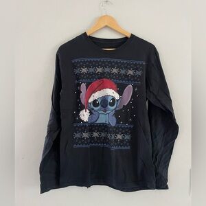 Disney Lilo & Stitch Black Crewneck Sweater